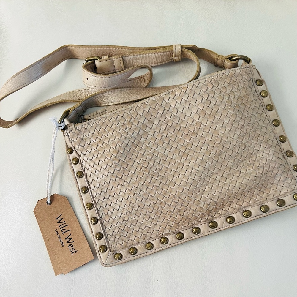 NWT WILD WEST LEATHER CROSSBODY SHOULDER BAG PURSE